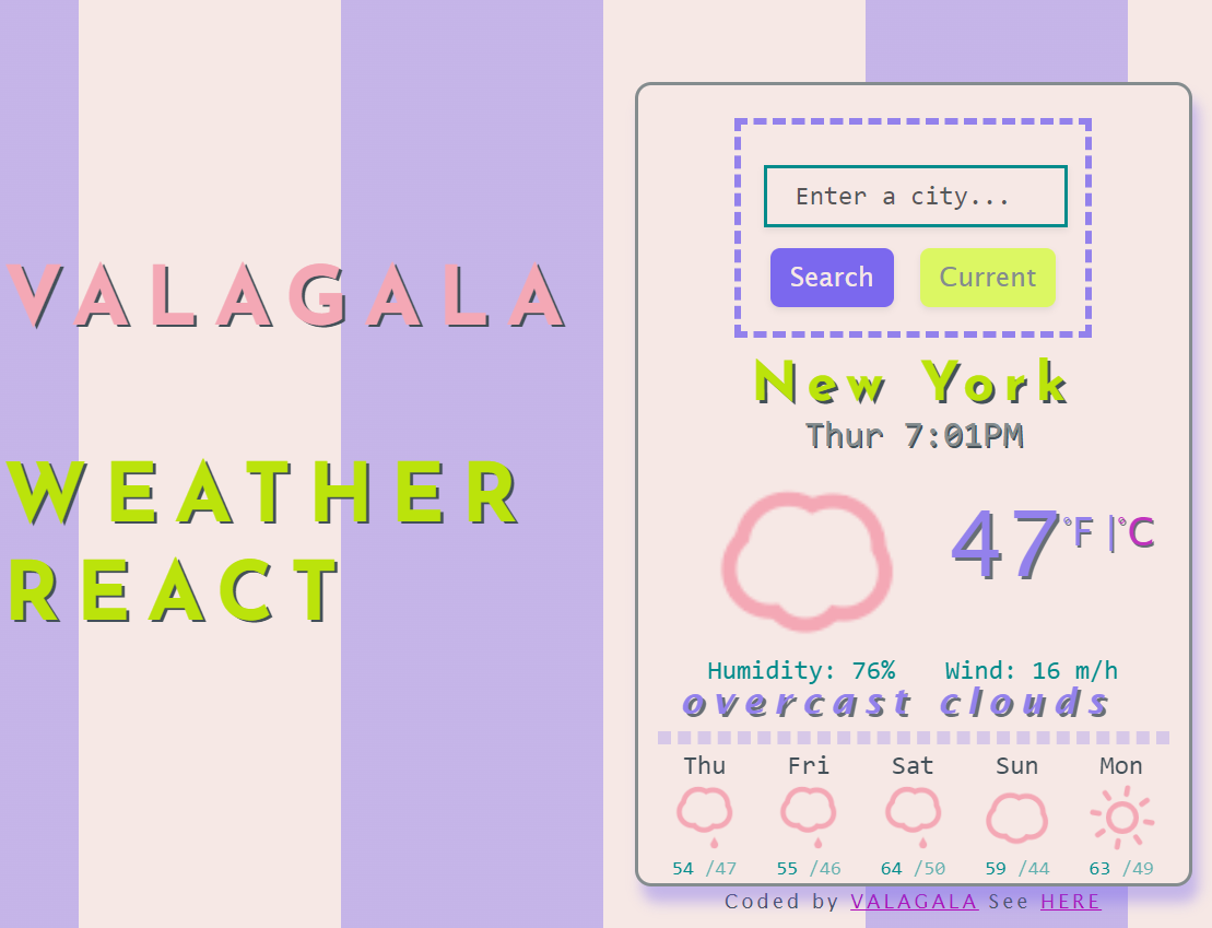 VALAGALA\/WEATHER REACT APP